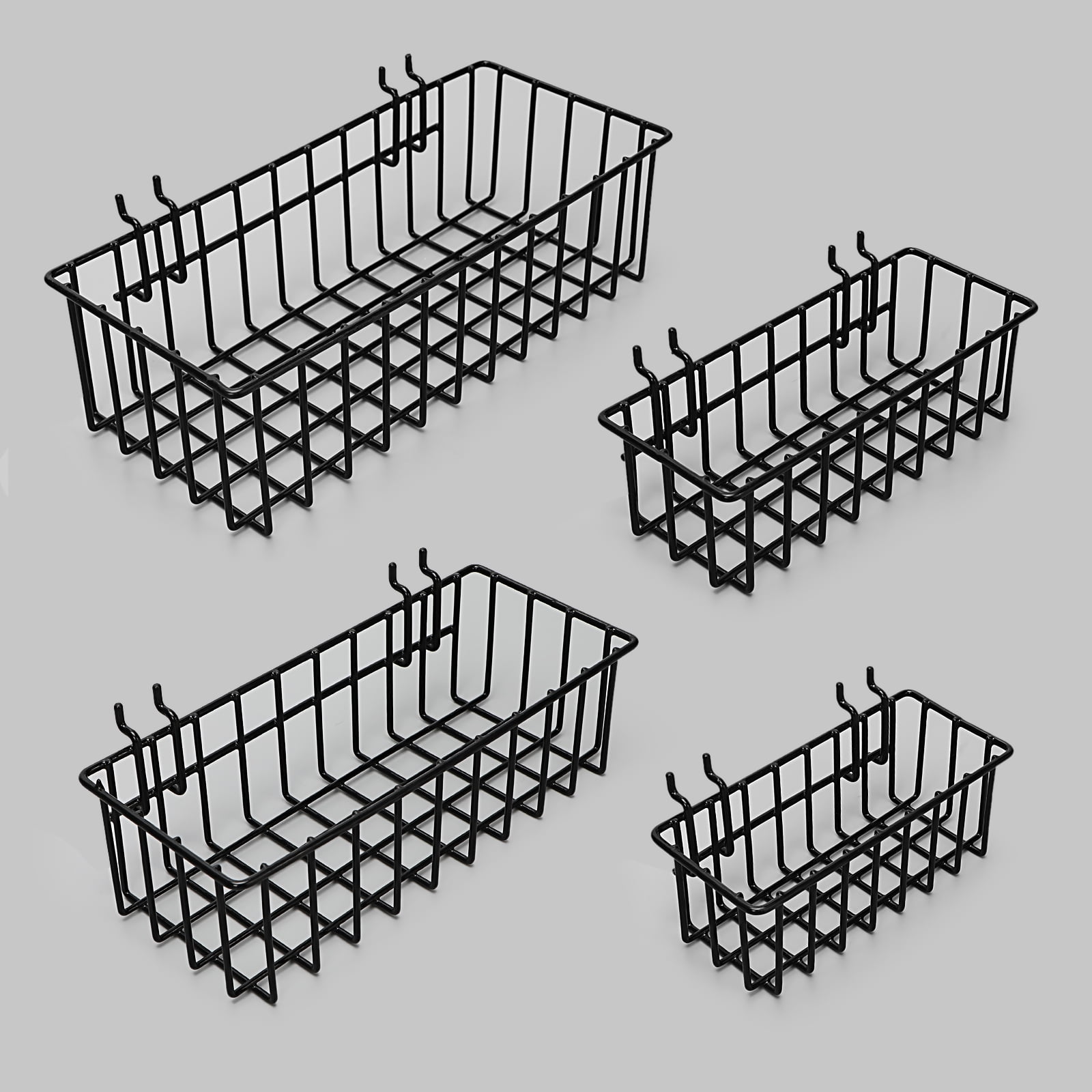 "DAANXW Heavy Duty Steel Pegboard Baskets Set, Tool Storage Holders
