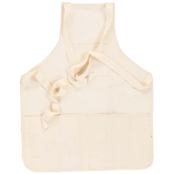 DAB 16"  19" (40.6  48.3 cm) Children's Canvas Apron | Bib-Style Protective Coverage | Versatile & Comfortable | Ideal for Elementary School Activities and Home Use