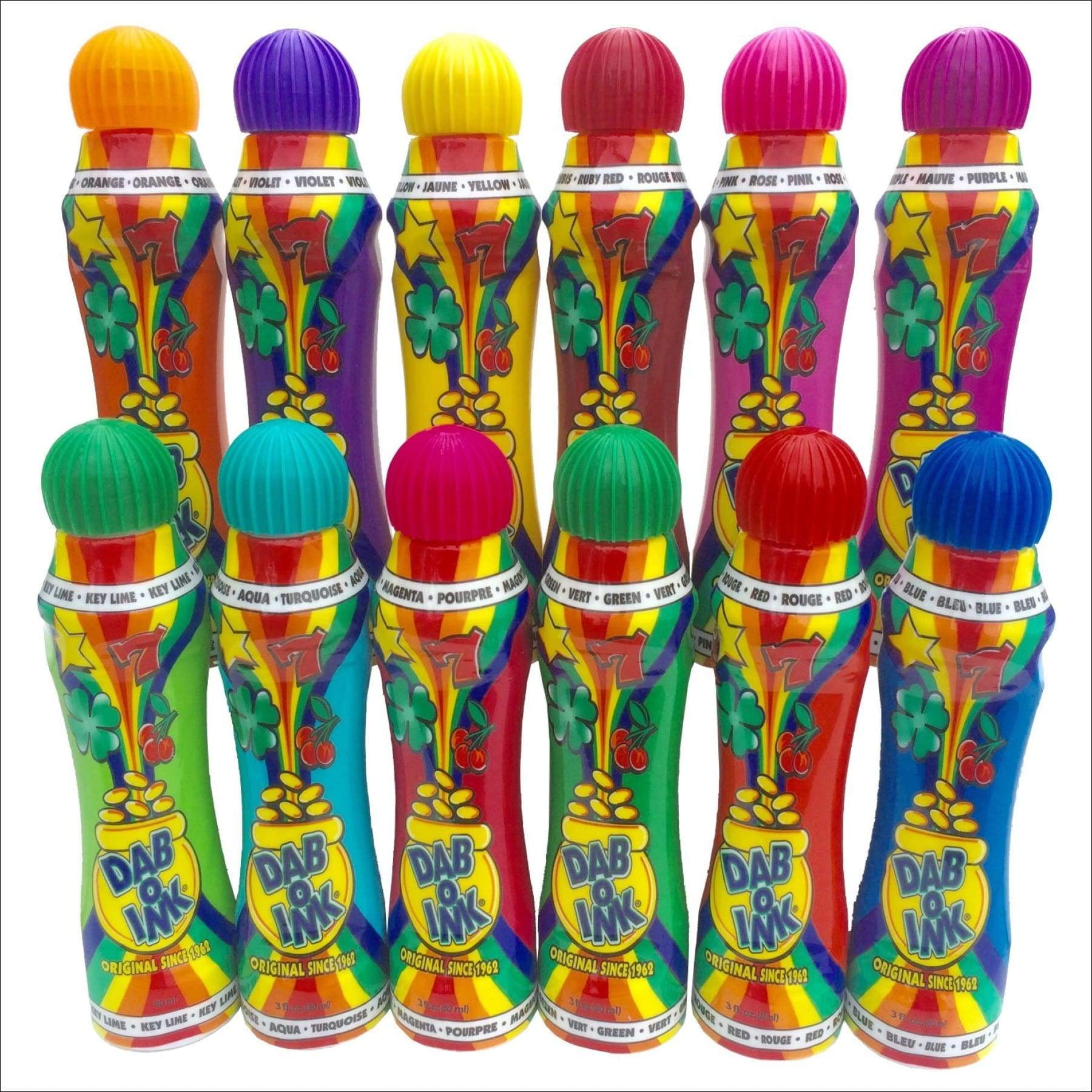 Glokers Jumbo Washable Dot Markers for Kids (10 Colors) Washable, No Mess Preschool Daub Tubes - Children Easy-Grip Art Dobber Dabbers - Great for