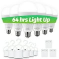thumbnail image 1 of DABAOLUM 6pcs Rechargeable Light Bulbs, 6000K Emergency Battery Operated  Bulb with Hook,E26, 1 of 10