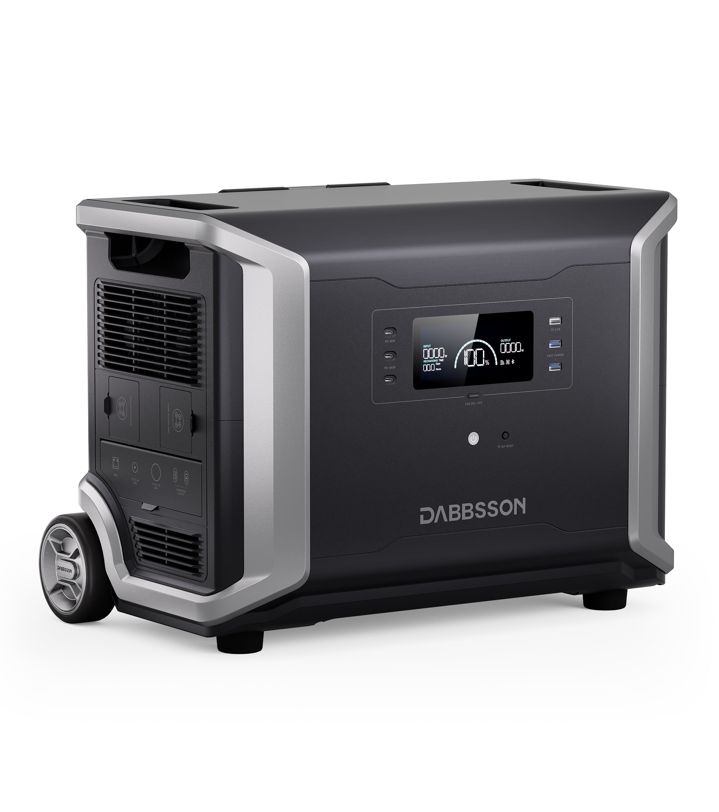 DABBSSON Portable Power Station DBS3500, 3430Wh LFP Battery Outdoor Solar Chargers Generators 3600W