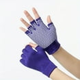 thumbnail image 1 of DABEI 1 Pair Yoga Half Finger Gloves, Non-slip Solid Color Fingerless Gloves For Training  Cycling Workouts Outdoor Sports, Yoga Aid Accessories, 1 of 23