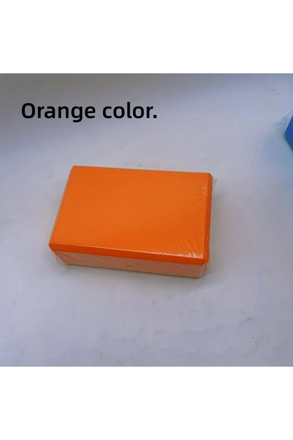 1pc EVA Solid Color Yoga Brick, High Density Fitness Brick, Suitable For Dance Pilates Training