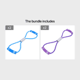 thumbnail image 1 of DABEI 8-shaped Yoga Resistance Band, Durable Tension Rope, Sports Yoga Trainer For Back Shoulder Arm Stretching Training, 1 of 19