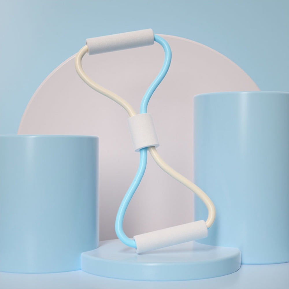 Kisangel Silicone Yoga Tension Band - Figure 8 Resistance Band For Fitness