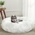 thumbnail image 1 of DABEI Calming Dog & Cat Bed, Anti-Anxiety Donut Cuddler Warming Cozy Soft Round Bed, Fluffy Faux Fur Plush Cushion Bed For Small Medium And Large Dogs And Cats (16"/20"/24"/28"/31"/39"), 1 of 18