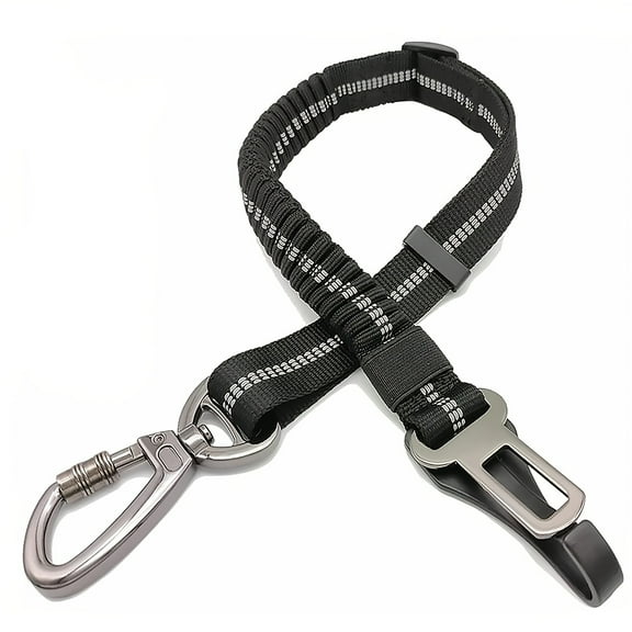 DABEI Heavy Duty Dog Seat Belt Nylon Retractable Seatbelts Adjustable Pet Vehicle Safety Hook Latch Elastic Durable Car Harness For Small Medium Large Dog