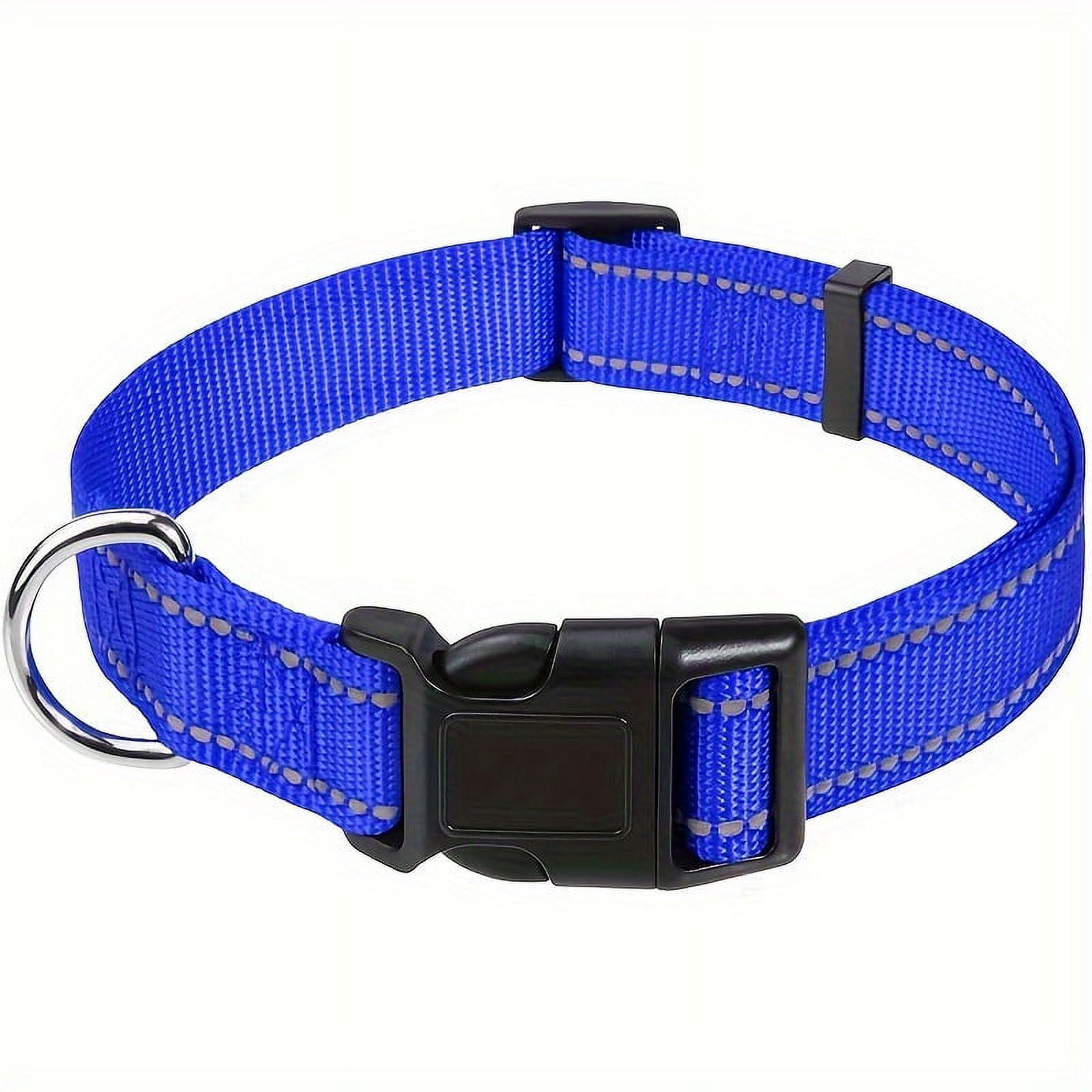 DABEI JOYTALE Reflective Nylon Dog Collar - Adjustable and Secure with Quick Release Buckle