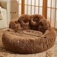 thumbnail image 1 of DABEI Soft Long Plush Cat kennel dog kennel winter warm pet bed Cat Bed Cat Mat Animals Sleeping Sofa, 1 of 10