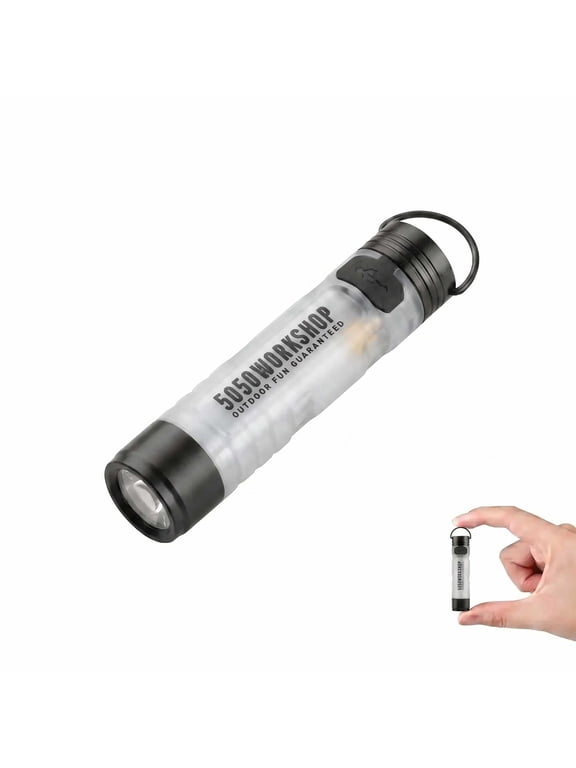 Multifunctional Keychain Portable Light,350LM High-Brightness Lamp Bead, USB RecharGeable Design,Ideal for Camping, Outdoor,Household(Black)