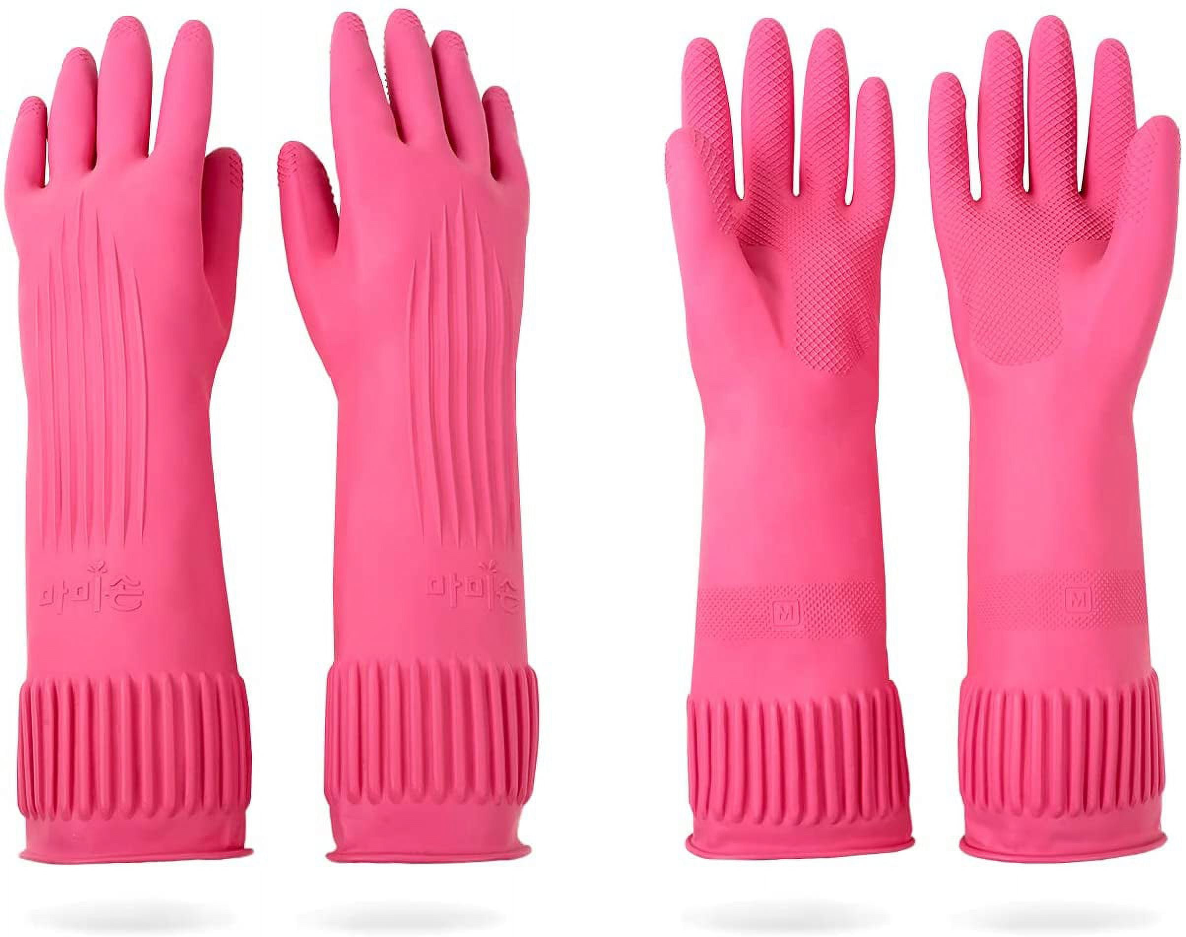 Pink 2024 cleaning gloves