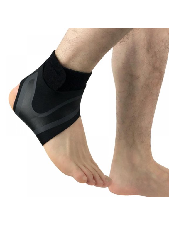 Ankle Brace for Men & Women Adjustable Compression Ankle Support Wrap Perfect Ankle Sleeve for Plantar Fasciitis, Achilles Tendon, Minor Sprains, Sports Breathable - 1pc, Right