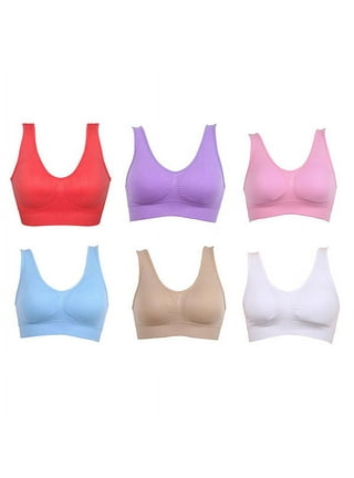 Women Active Seamless Sports Bra Back Support Lift Up Lace Bras Comfortable  Bralette Bra by DA BOOM,M to 3XL