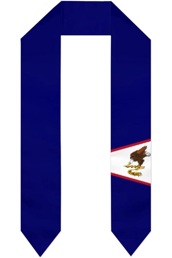 American Samoa Flag Graduation Shawl Sash Stole Wraps Scraf For International Study Pride Women Men