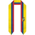 thumbnail image 1 of DABOYOZHZH Emblem of Ecuador Graduation Shawl Sash Stole Wraps Scraf For International Study Pride Women Men, 1 of 6
