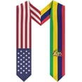 thumbnail image 1 of DABOYOZHZH Mauritius Mix United States Flag Graduation Stole Sash For Study Aboard International Students, 1 of 9
