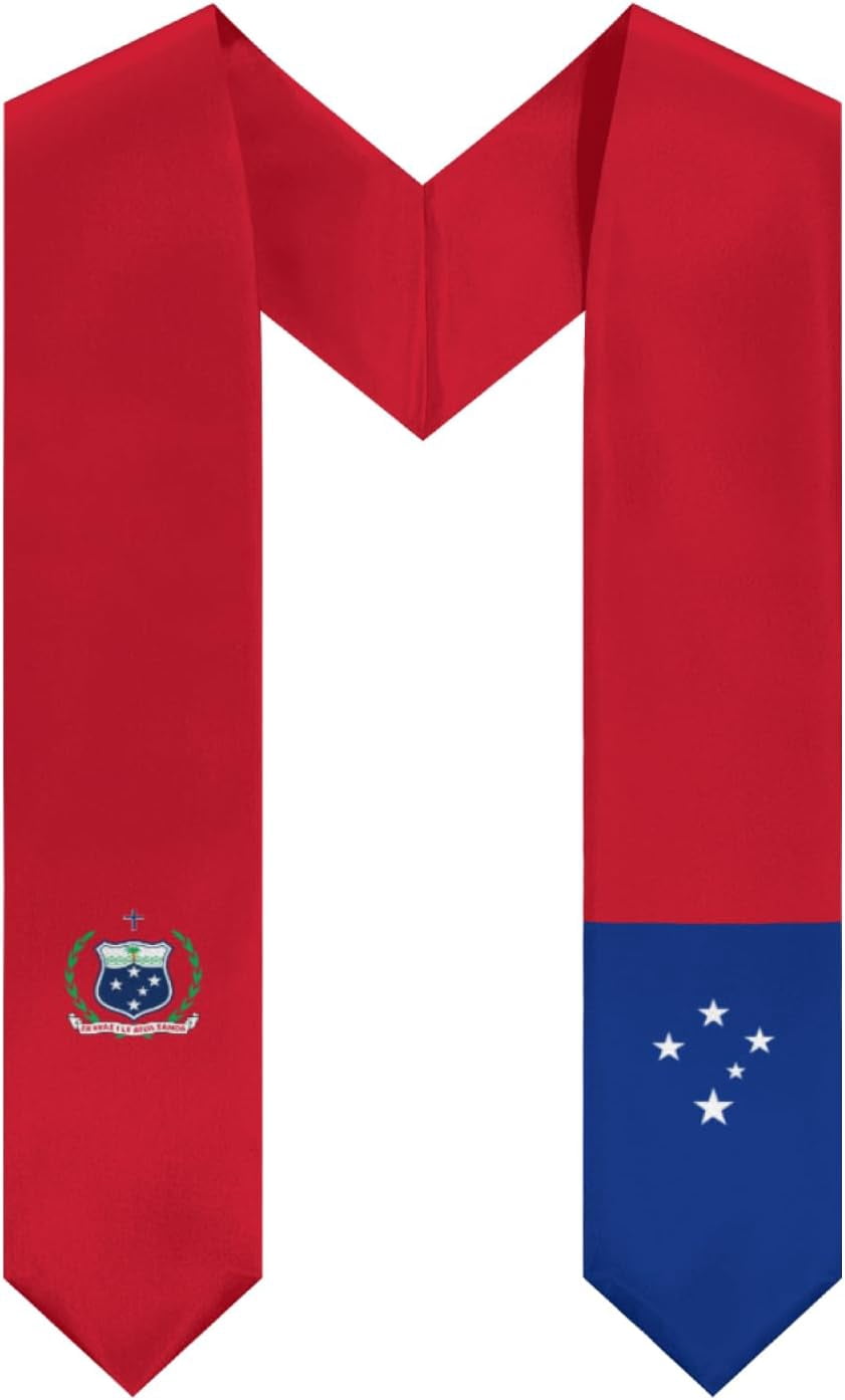 DABOYOZHZH Samoa Flag Emblem Graduation Stole Shawl Sash Honor For ...