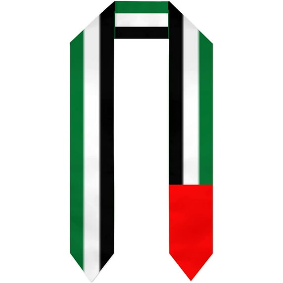 DABOYOZHZH United Arab Emirates Flag Graduation Shawl Sash Stole Wraps Scraf For International Study Pride Women Men