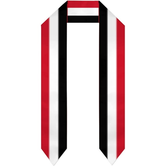 DABOYOZHZH Yemen Flag Graduation Shawl Sash Stole Wraps Scraf For International Study Pride Women Men