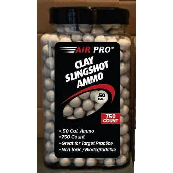 DAC Air Pro 50cal (1/2") Clay Slingshot Ammo 750ct