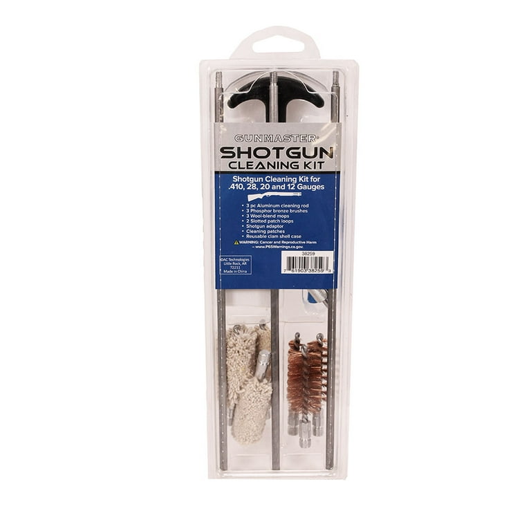 Gunmaster 14 Piece Universal Shotgun Cleaning Kit in Reusable Case