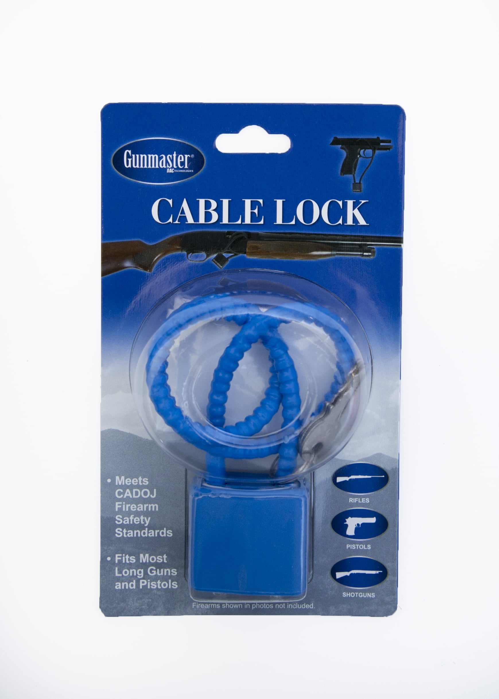 DAC Gunmaster 15" Coated Gun Cable Lock, Fits Most Pistols, Rifles and Shotguns Model 38289