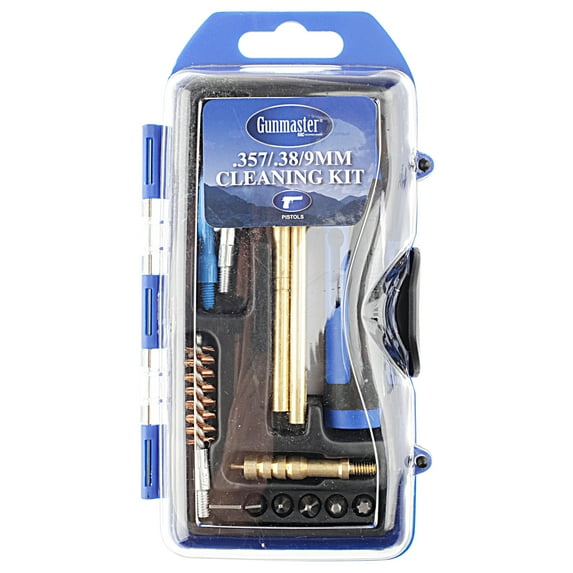 DAC Gunmaster .357/.38/.380/9 mm Caliber Pistol Cleaning Kit with Brass Rods