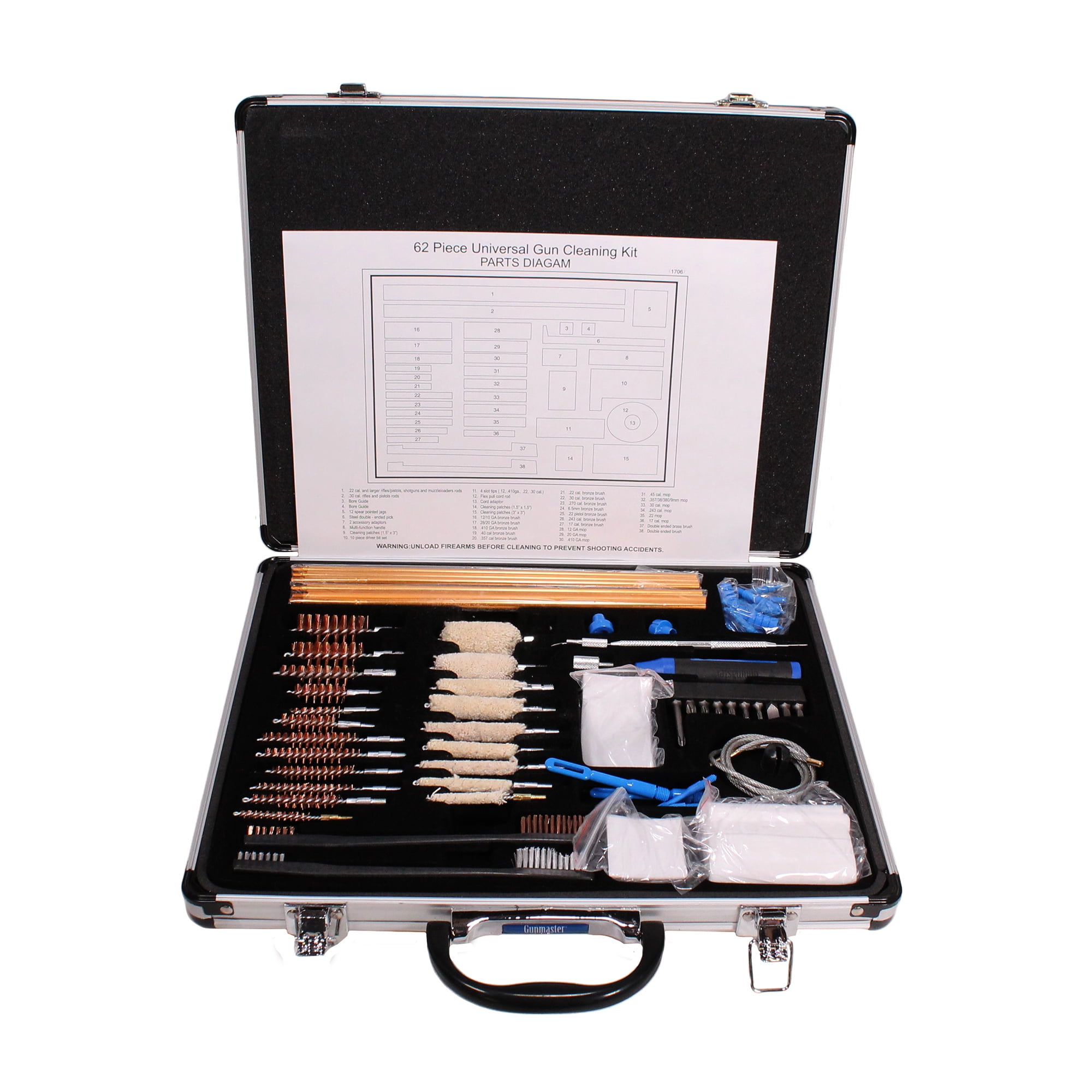 DAC Gunmaster 62 Piece Super Deluxe Universal Cleaning Kit for .17