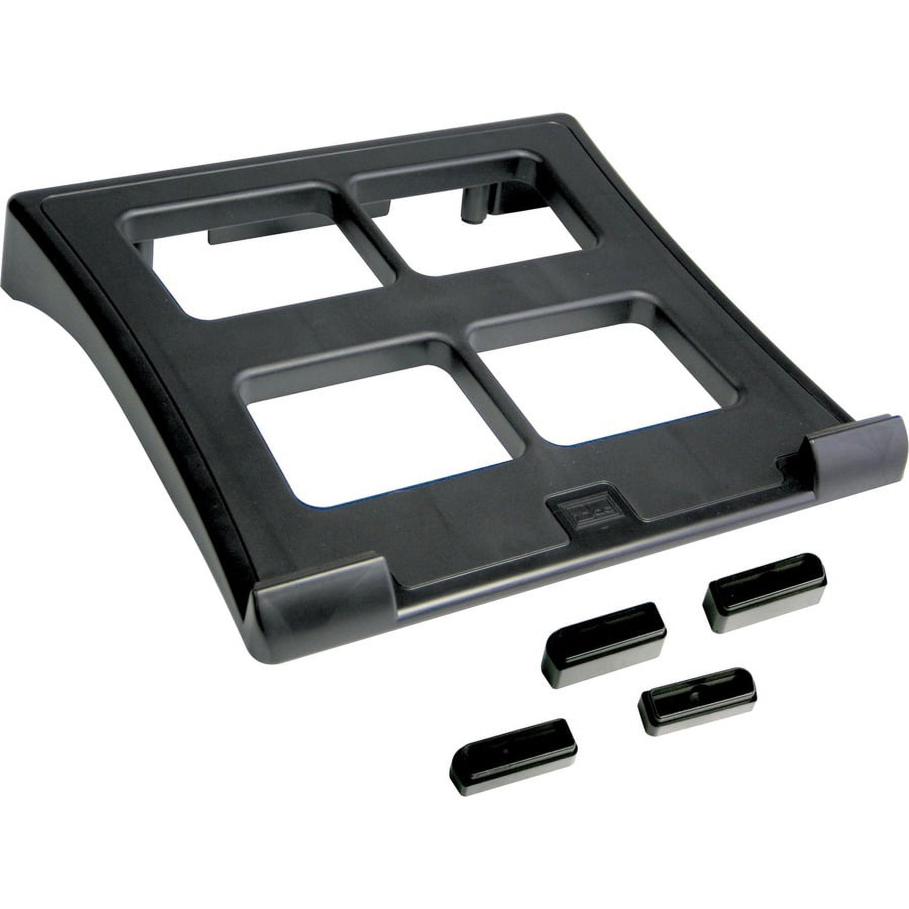 DAC Height and Angle Adjustable Laptop Stand - 2.6" Height x 11.5" Width x 13" Depth - Black | Bundle of 2 Each