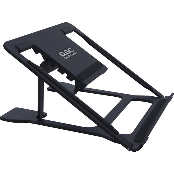 DAC Portable Laptop Stand With 6 Height Levels - Notebook, Tablet Support - Aluminum Alloy - Black | Bundle of 2 Each