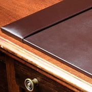 DACASSO Bonded Leather Desk Pad with Side Rails - Luxury Leather Desk Blotter for Writing 30 x 18,