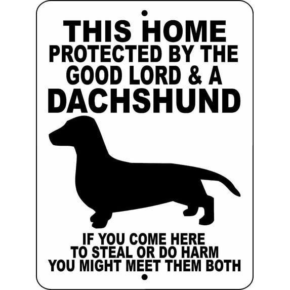 DACHSHUND DOG SIGN 9 x 12