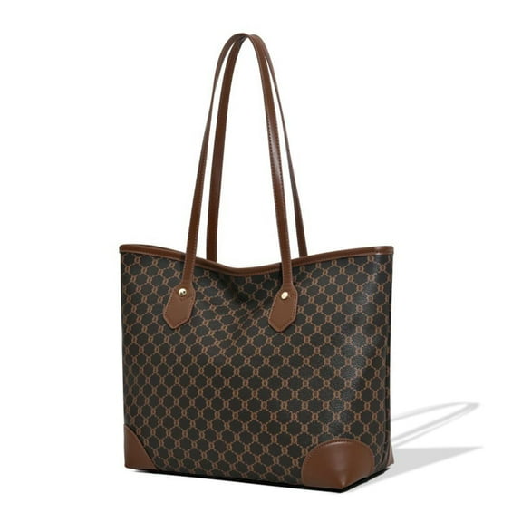 DACUWU Handbags Tote Bag for Women's PU Leather Vintage Style Large Capacity Shoulder Bag Commuter Bag Crossbody Premium Textured Tote Bag