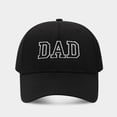 thumbnail image 1 of DAD Embroidered Washed Cotton Baseball Cap, Adjustable Dad Hat for Men, Great Father's Day Gift, Retro Design for Daily Commute and Leisure Outings-Black, 1 of 6