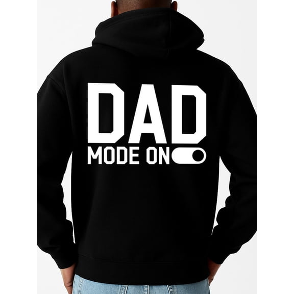 DAD Mode On graphic hoodies funny humor mens long sleeve black All-Season Fitness Top, Sleek Sporty Look, Durable Sportswear halloween vintage husband Trendy Unisex Shirt Graphic tshirts