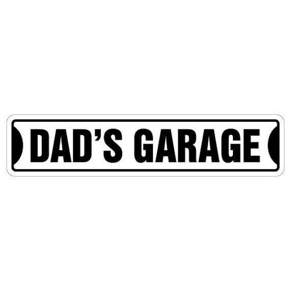 DAD'S GARAGE Street Sign new daddy dad dads manroom | Indoor/Outdoor | 36" Wide