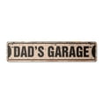 thumbnail image 1 of DAD'S GARAGE Vintage Plastic Street Sign new daddy dad dads manroom | Indoor/Outdoor |  24" Wide, 1 of 4