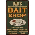 thumbnail image 1 of DAD'S Green Bait Shop Man Cave 12 x 18 Matte Finish Metal 112180027002, 1 of 1