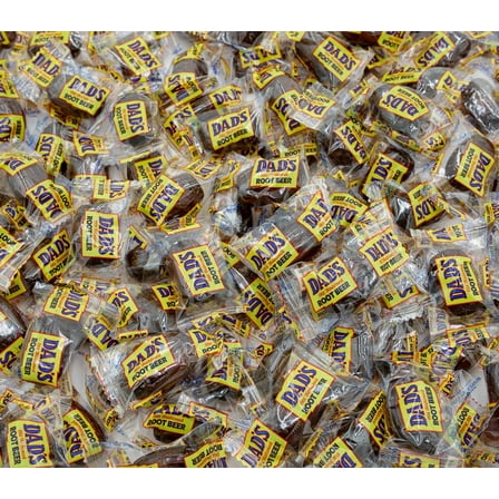 DAD's Root Beer Barrels 2 pounds wrapped hard candy 100 pieces of candy