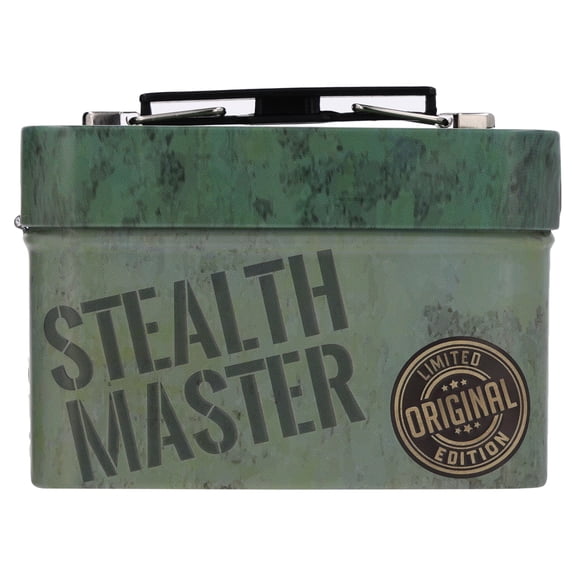 Stealth Master Tin Gift Card Holder, Green and Black, Father's Day by Way To Celebrate