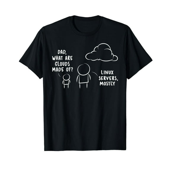 DAD WHAT ARE CLOUDS MADE OF Funny Mens Short Sleeve T-Shirt Black Casual Tee