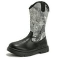 thumbnail image 1 of DADAWEN Boys Boots Unisex Fashion Kids Boots Black for 11.5 Toddler, 1 of 5