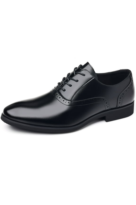 Dresses Shoe for Men Formal Business Classic Lace-up Shoes Black Oxfords8US