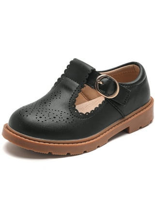 little girls' black dress shoes