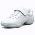 thumbnail image 1 of DADAWEN Girls Cheerleading Shoes White Athletic Training Sneakers Competition Sport Shoes 11.5 Little Kid, 1 of 5
