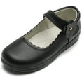 thumbnail image 1 of DADAWEN Girls Mary Jane Flat School Uniform Shoes Black Dress Shoes for Kid 4.5 Big kid, 1 of 6