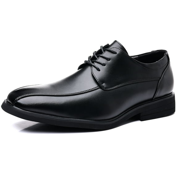 DADAWEN Men's Oxford Shoes Black Dress Business Shoes Comfortable Formal Event Shoes 8.5 US