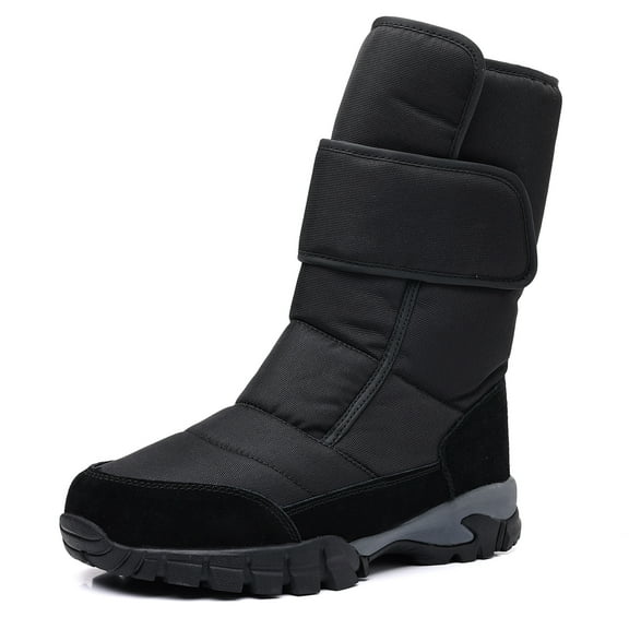 DADAWEN Men's Snow Boots Winter Warm Waterproof Boots for 9US