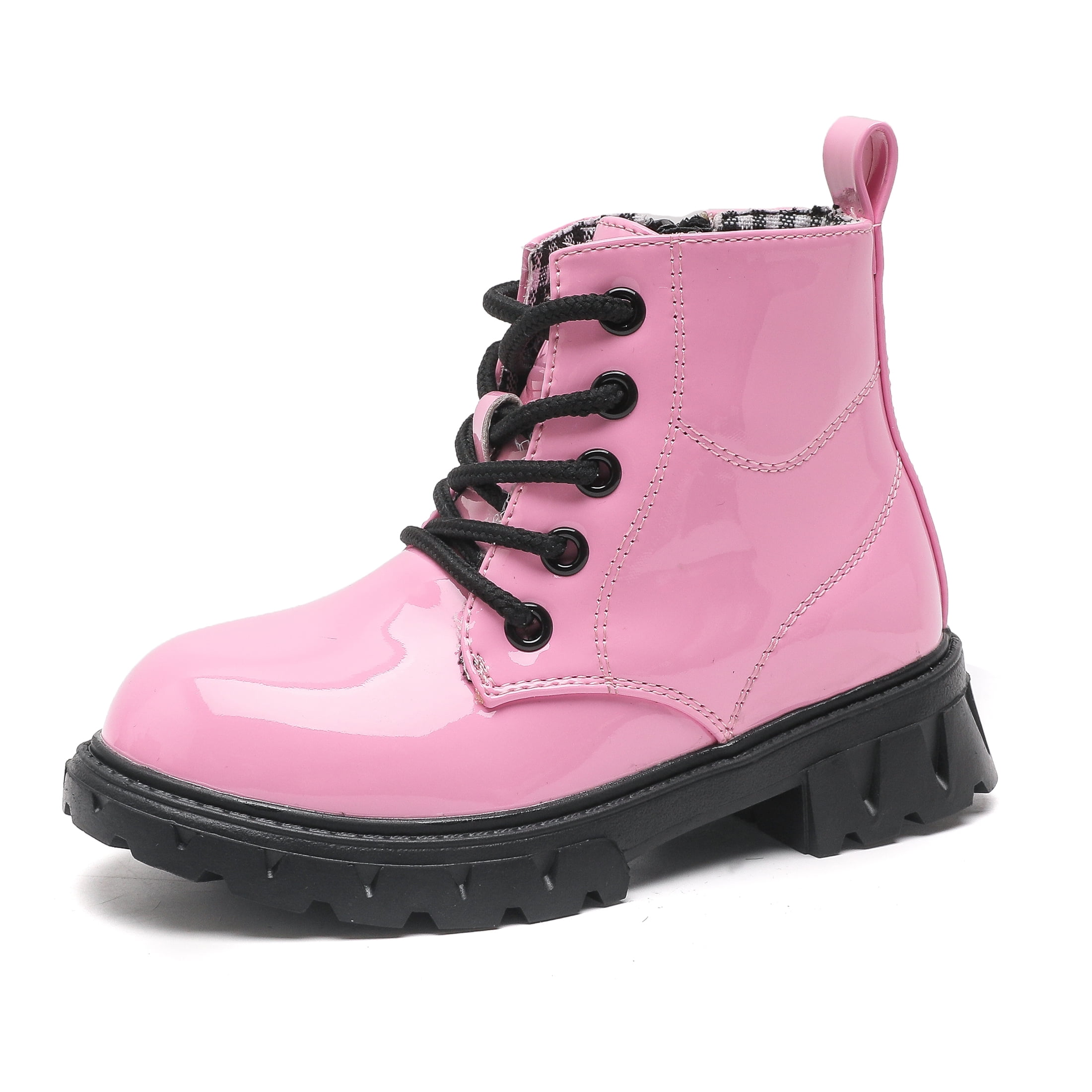 DADAWEN Toddler Boys Girls Combat Boots Waterproof Ankle Boots With