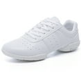 thumbnail image 1 of DADAWEN White Cheerleading Shoes for Women Athletic Sport Training Competition Sneakers 10 US, 1 of 6